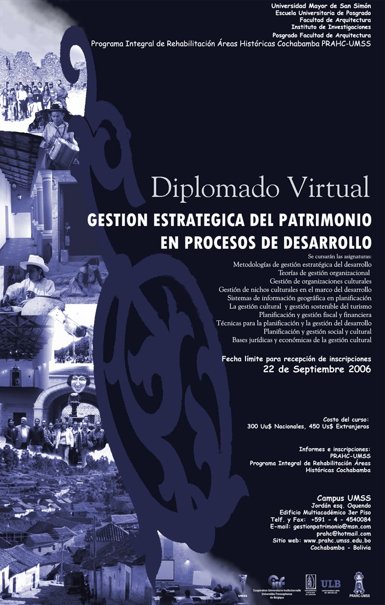 Diplomado Virtual Gestión Estratégica del Patrimonio en Procesos de Desarrollo